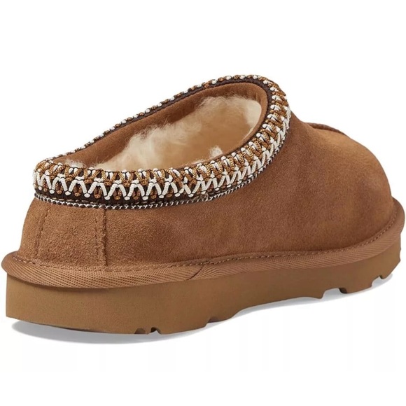 UGG Tasman II Slipper Big Kids Suede Upper 1019066K Chestnut 100% Original New - Picture 3 of 14